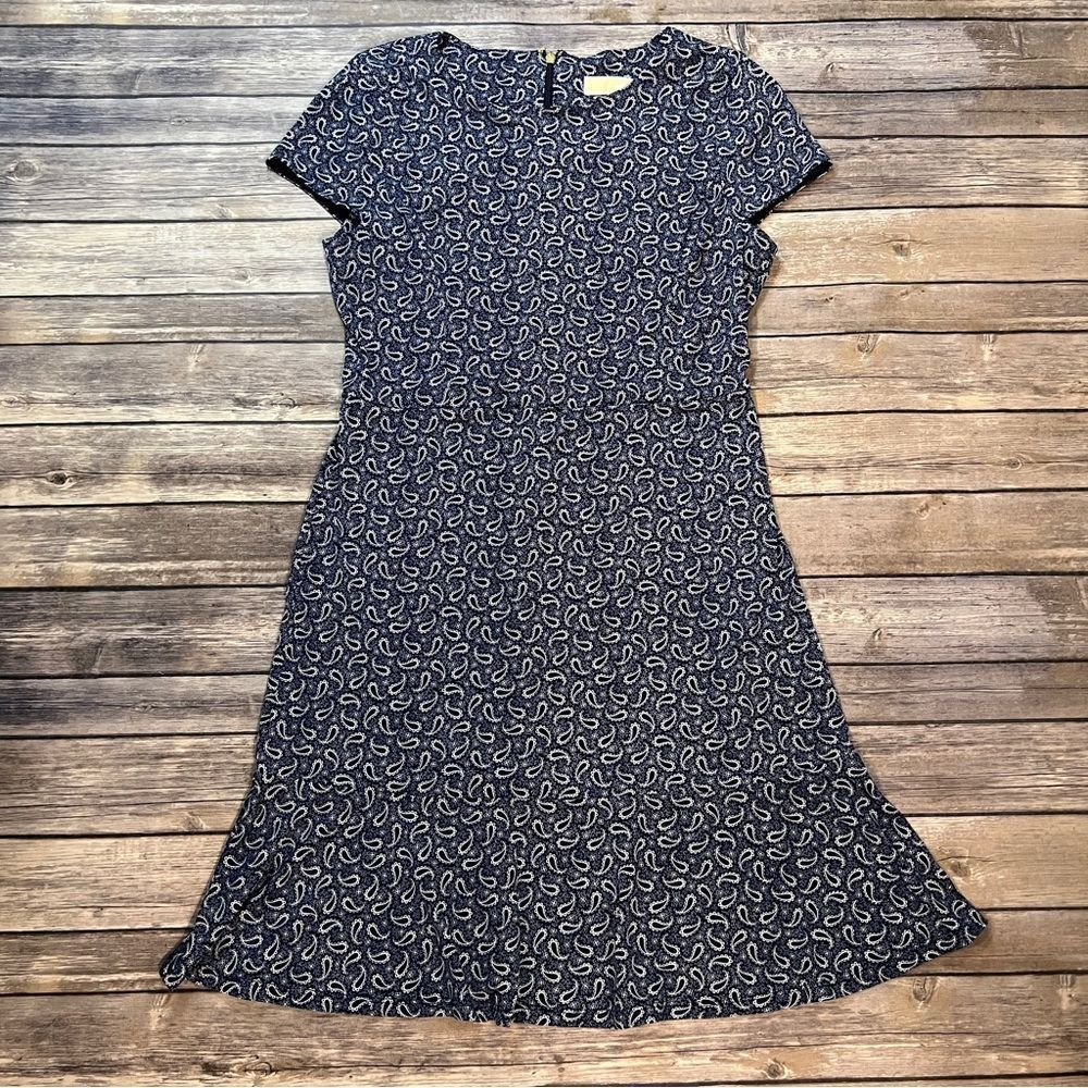 MICHAEL Michael Kors Blue Floral Paisley Dress, Size Medium